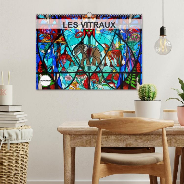Produktbild: LES VITRAUX (Calendrier mural 2026 DIN A3 vertical), CALVENDO calendrier mensuel