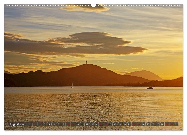 Produktbild: Der W&ouml;rthersee - &Ouml;sterreichs Riviera (hochwertiger Premium Wandkalender 2026 DIN A2 quer), Kunstdruck in Hochglanz