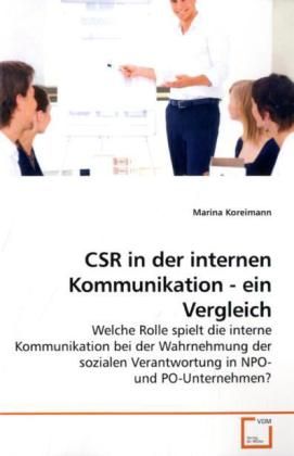 Produktbild: Koreimann, M: CSR in der internen Kommunikation - ein Vergle