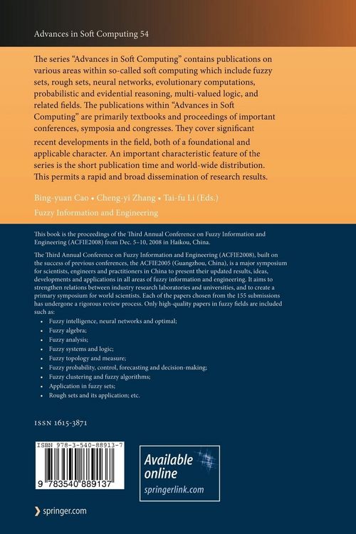 Produktbild: Fuzzy Information and Engineering