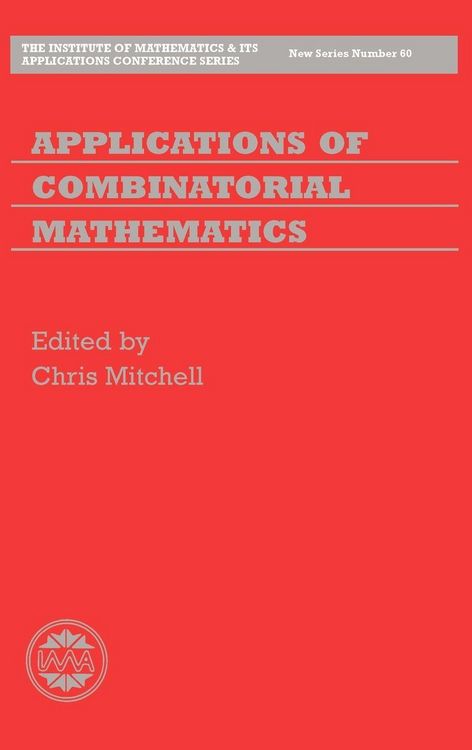 Produktbild: Applications of Combinatorial Mathematics