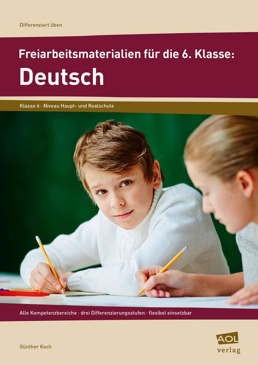 Produktbild: Freiarbeitsmaterialien f&uuml;r die 6. Klasse: Deutsch