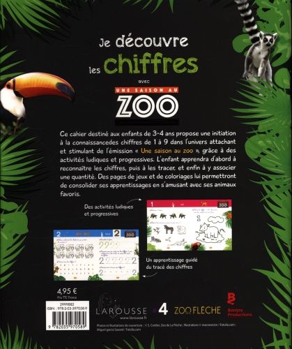 Produktbild: Je d&eacute;couvre les chiffres avec Une saison au zoo : 3-4 ans