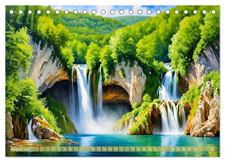 Produktbild: Urlaubsparadies Kroatien (Tischkalender 2026 DIN A5 quer), CALVENDO Monatskalender