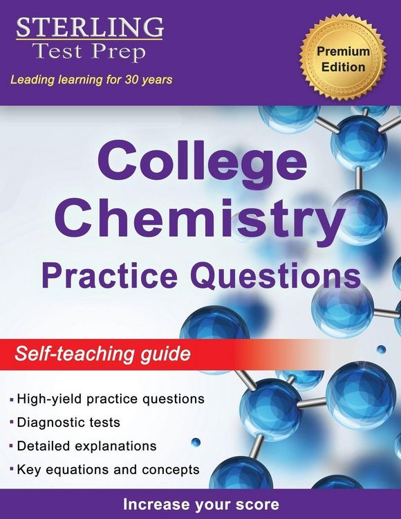 Produktbild: Sterling Test Prep College Chemistry Practice Questions