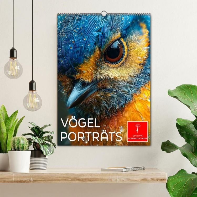 Produktbild: V&ouml;gel Portr&auml;ts (Wandkalender 2026 DIN A2 hoch), CALVENDO Monatskalender