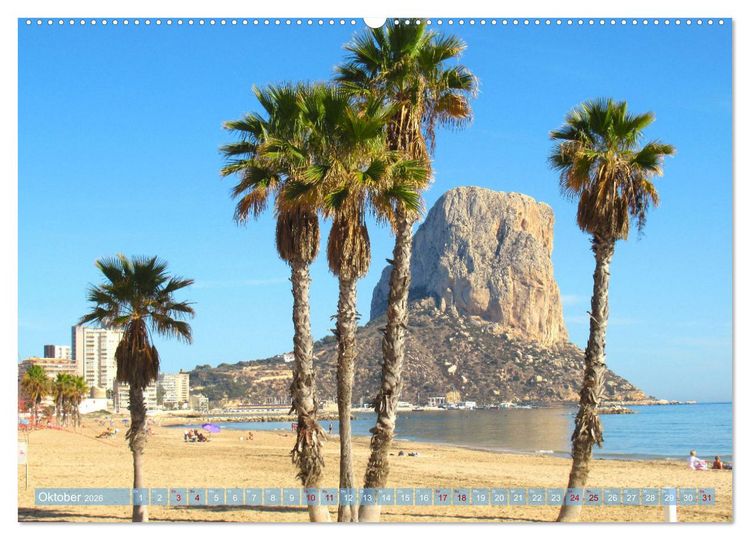 Produktbild: Alicante - Benidorm - Calp (Wandkalender 2026 DIN A2 quer), CALVENDO Monatskalender