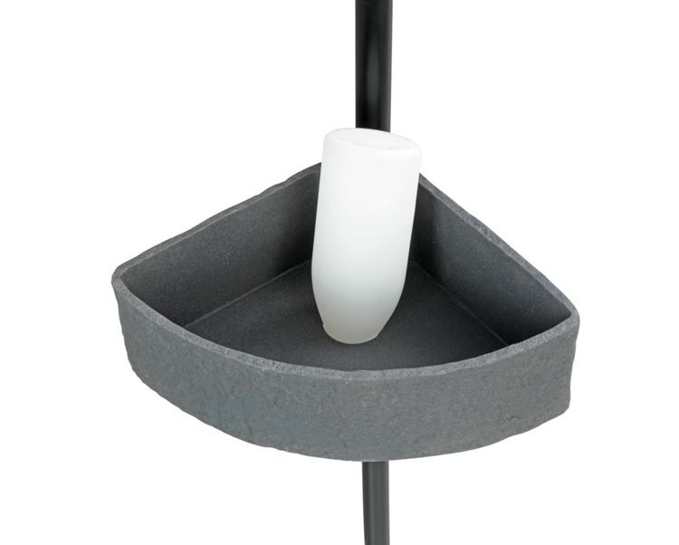 Produktbild: Teleskop-Eckregal Mod. Villata, mit 3 K&ouml;rben aus hochwertigem Polyresin