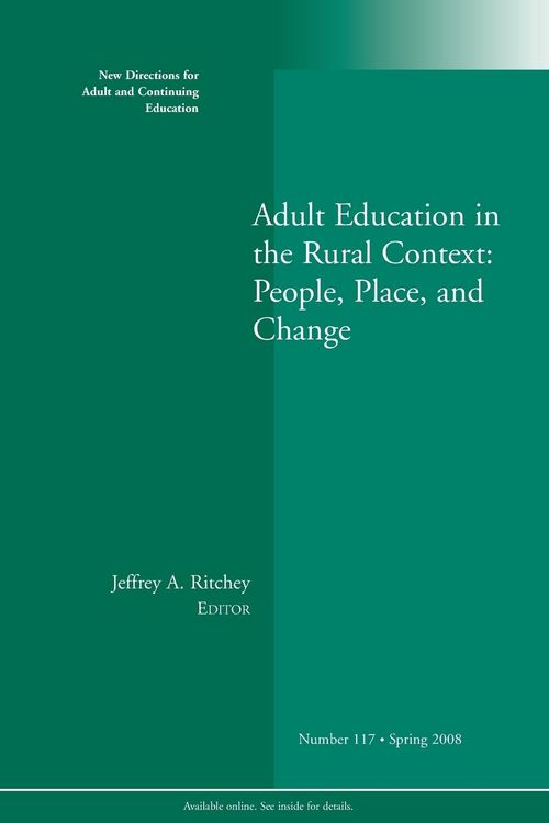 Produktbild: Adult Education in The Rural C