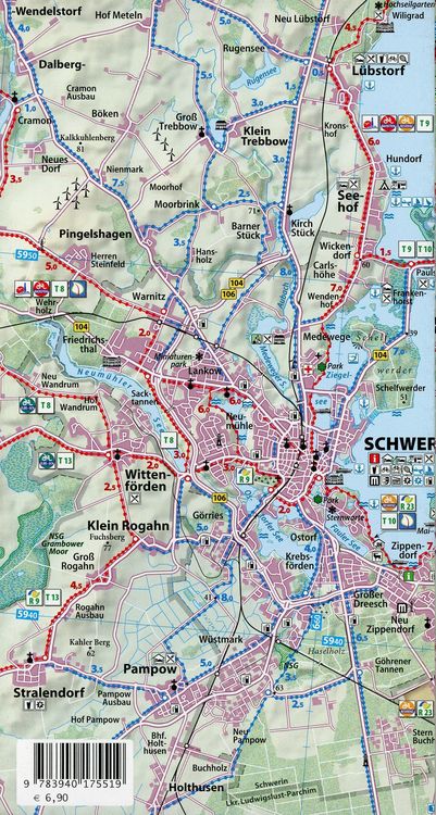 Produktbild: Reise- und Entdeckerkarte Seenland Schwerin, Sternberg, Krakow am See