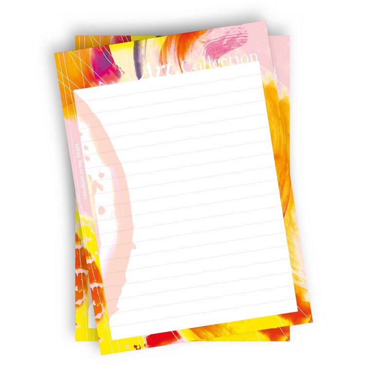 Produktbild: Notizblock-Set DIN A5. 2 Notizbl&ouml;cke 50 Seiten pro Block im A5-Format mit farbenfrohen Design aus der Art.Collection von Stay Inspired