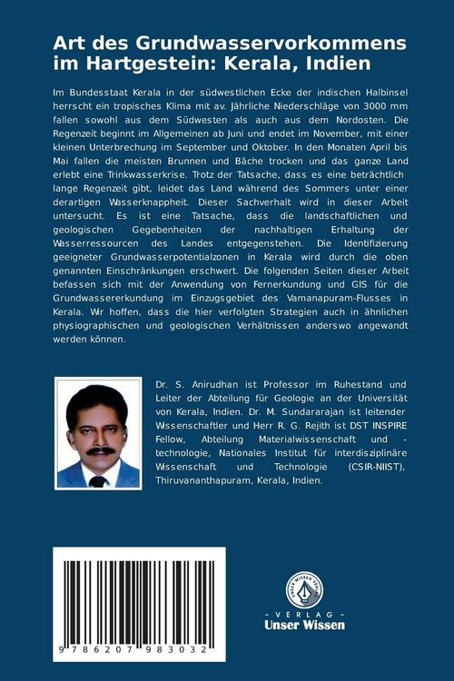 Produktbild: Art des Grundwasservorkommens im Hartgestein: Kerala, Indien