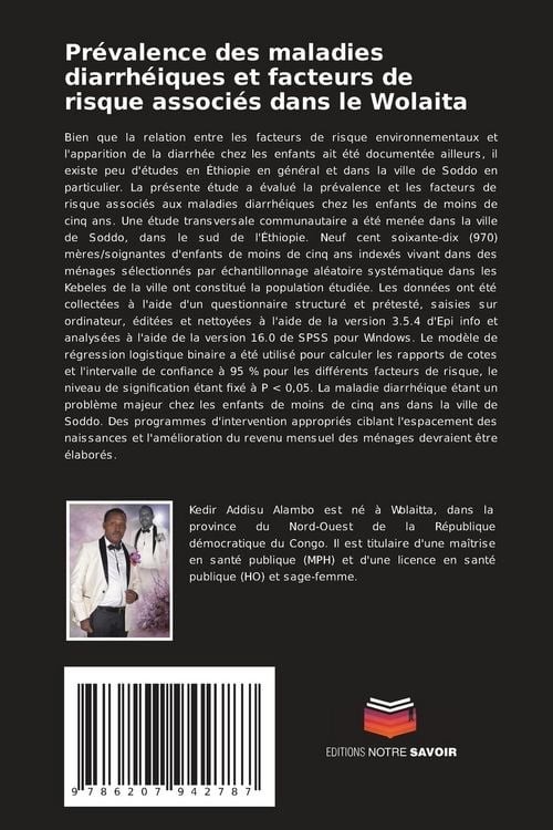 Produktbild: Pr&eacute;valence des maladies diarrh&eacute;iques et facteurs de risque associ&eacute;s dans le Wolaita