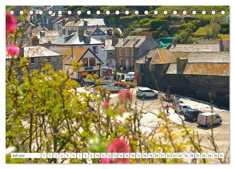 Produktbild: Port Isaac, Heimat der Fishermen`s Friends (Tischkalender 2026 DIN A5 quer), CALVENDO Monatskalender