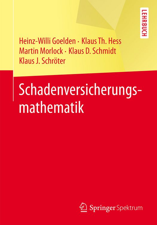 Produktbild: Schadenversicherungsmathematik