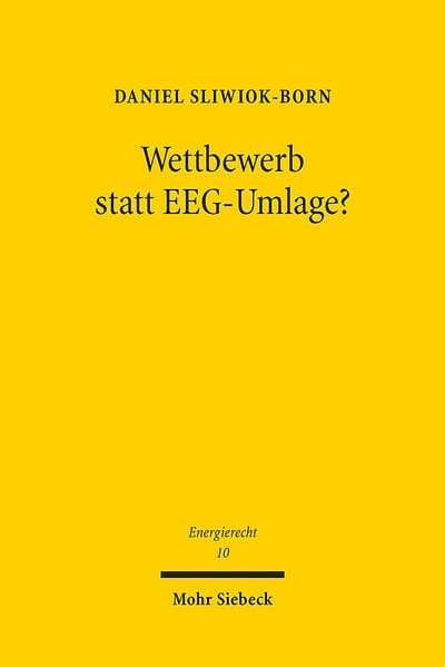 Produktbild: Wettbewerb statt EEG-Umlage?
