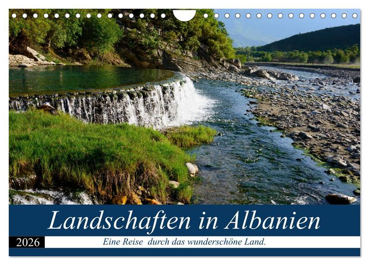 Produktbild: Landschaften in Albanien (Wandkalender 2026 DIN A4 quer), CALVENDO Monatskalender