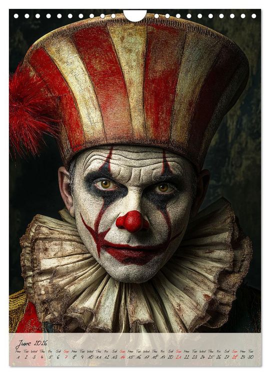 Produktbild: Circus Faces (Wall Calendar 2026 DIN A4 portrait), CALVENDO 12 Month Wall Calendar