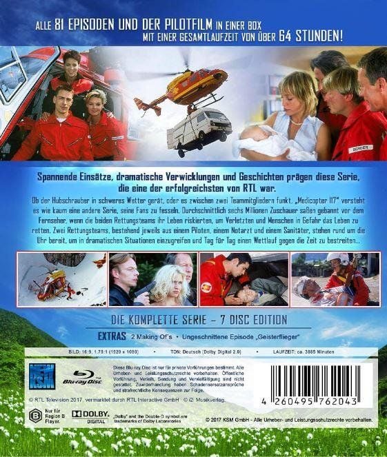 Produktbild: Medicopter 117 - Jedes Leben z&auml;hlt - Gesamtedition - SD on HD [LE] [7 BRs]
