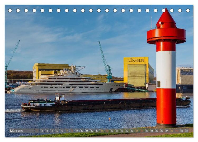 Produktbild: Bremen-Nord - maritim und angenehm (Tischkalender 2026 DIN A5 quer), CALVENDO Monatskalender