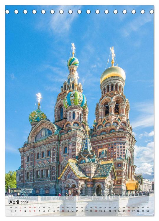 Produktbild: St. Petersburg - Russische Ostseemetropole (Tischkalender 2026 DIN A5 hoch), CALVENDO Monatskalender