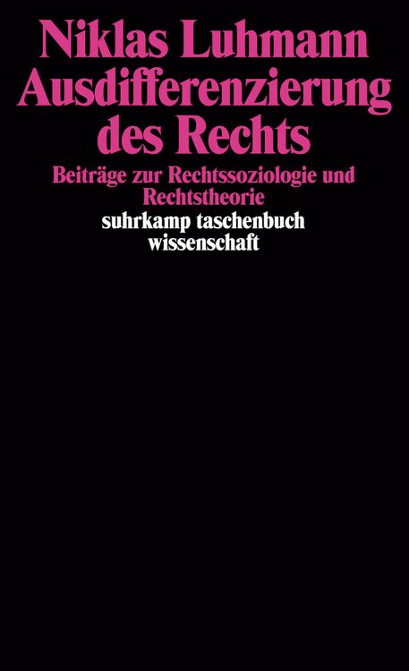 Produktbild: Ausdifferenzierung des Rechts