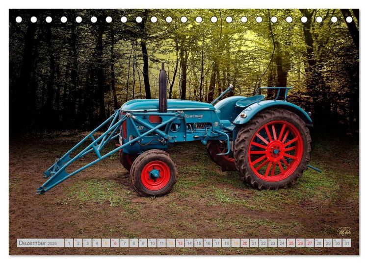 Produktbild: Oldtimer Sch&auml;tze. Ein Traktoren-Kalender (Tischkalender 2026 DIN A5 quer), CALVENDO Monatskalender