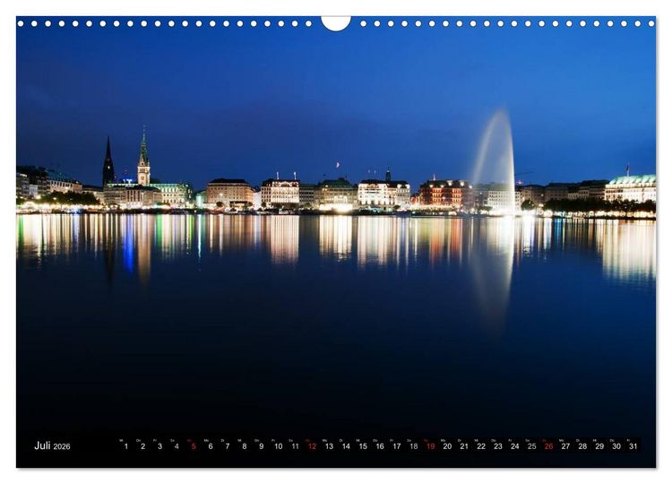Produktbild: Hamburg - Alster (Wandkalender 2026 DIN A3 quer), CALVENDO Monatskalender