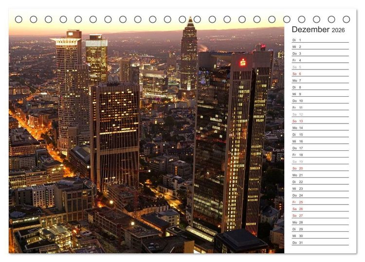 Produktbild: Skylines weltweit (Tischkalender 2026 DIN A5 quer), CALVENDO Monatskalender