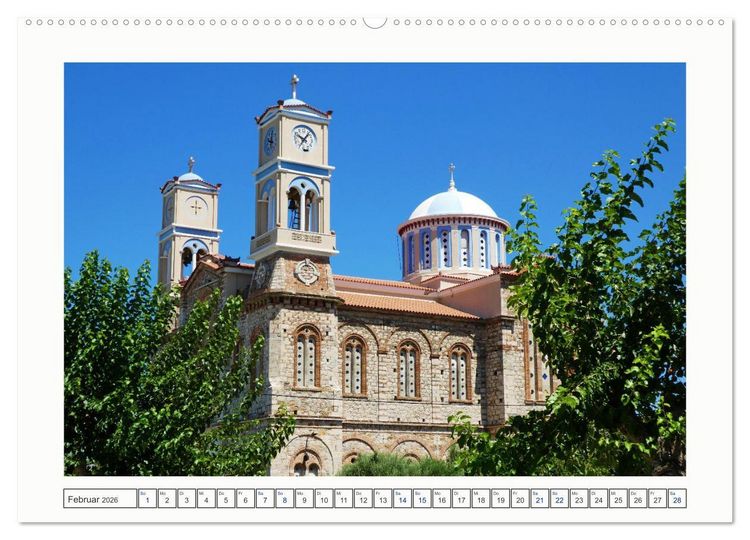 Produktbild: Samos - gr&uuml;ne Perle in der &Auml;g&auml;is (hochwertiger Premium Wandkalender 2026 DIN A2 quer), Kunstdruck in Hochglanz