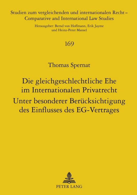 Produktbild: Die gleichgeschlechtliche Ehe im Internationalen Privatrecht