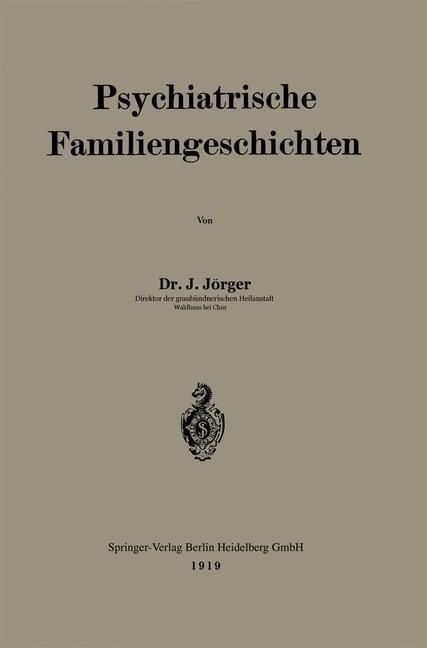 Produktbild: Psychiatrische Familiengeschichten