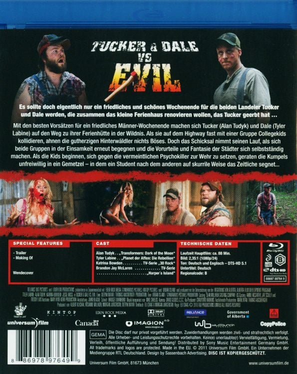 Produktbild: Tucker & Dale vs. Evil