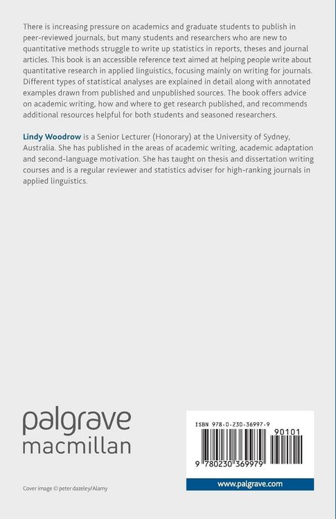 Produktbild: Writing about Quantitative Research in Applied Linguistics