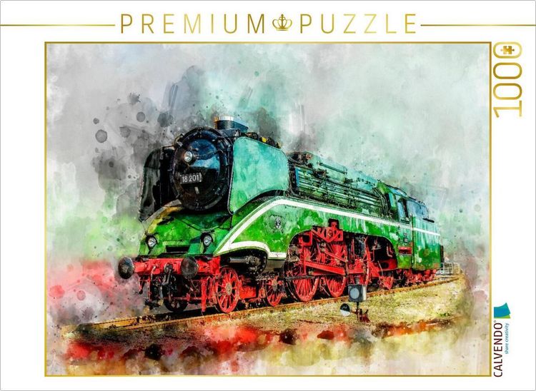 Produktbild: CALVENDO Puzzle Dampflokomotive | 1000 Teile Lege-Gr&ouml;&szlig;e 64x48cm Foto-Puzzle f&uuml;r gl&uuml;ckliche Stunden