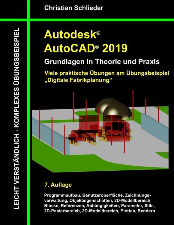Produktbild: Autodesk AutoCAD 2019 - Grundlagen in Theorie und Praxis