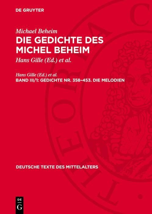 Produktbild: Gedichte Nr. 358-453. Die Melodien