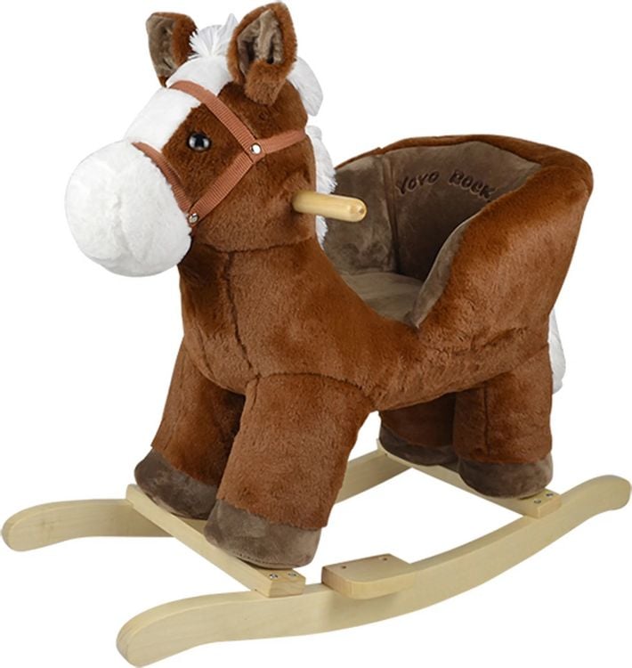 Produktbild: Knorrtoys 40397 - Schaukeltier Benny Horse, Pl&uuml;sch-Schaukelpferd mit R&uuml;ckenlehne, Sitzh&ouml;he ca. 35 cm