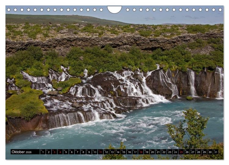 Produktbild: Wasserf&auml;lle Islands (Wandkalender 2026 DIN A4 quer), CALVENDO Monatskalender
