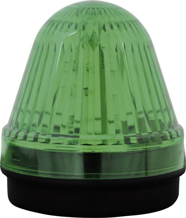 Produktbild: ComPro Signalleuchte LED Blitzleuchte BL70 2F CO/BL/70/G/024 Gr&uuml;n Dauerlicht, Blitzlicht 24 V/DC, 24 V/AC