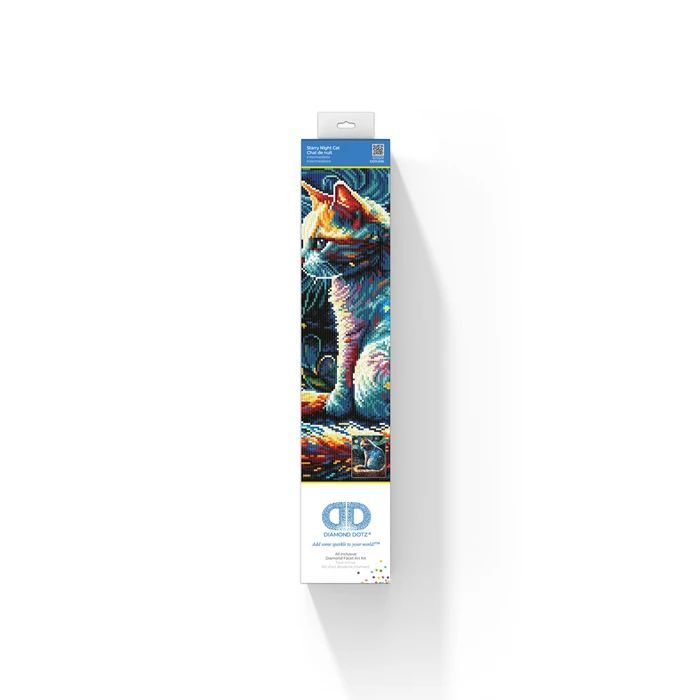 Produktbild: DIAMOND DOTZ - Diamond Painting Katze bei Nacht