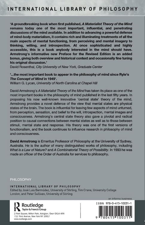 Produktbild: A Materialist Theory of the Mind