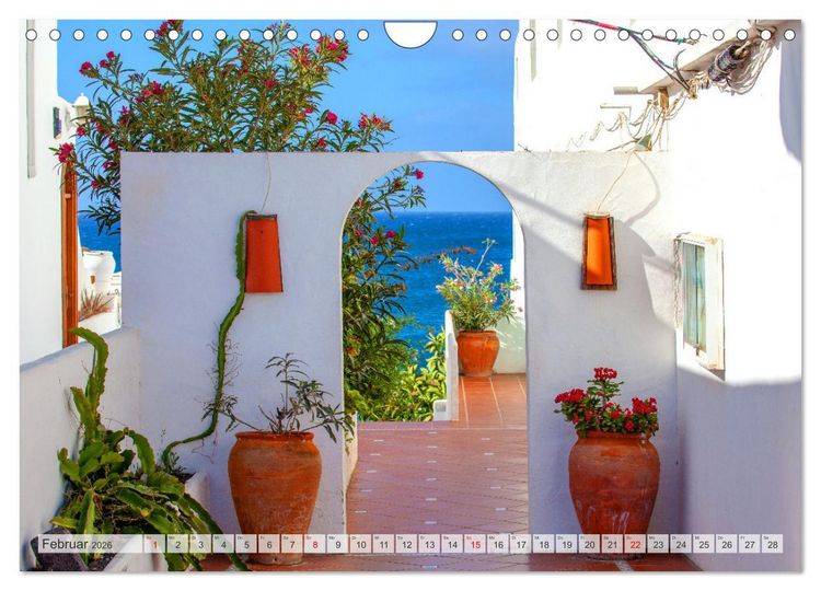 Produktbild: Urlaubsparadies Lanzarote (Wandkalender 2026 DIN A4 quer), CALVENDO Monatskalender