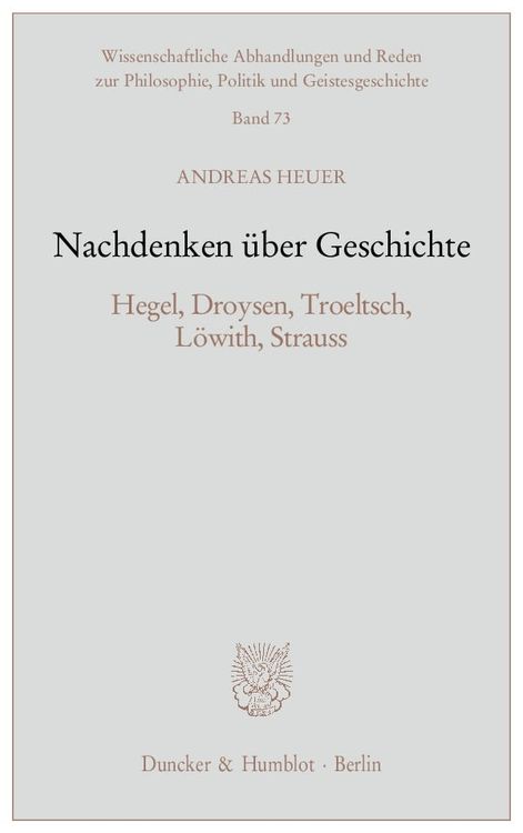 Produktbild: Nachdenken &uuml;ber Geschichte.