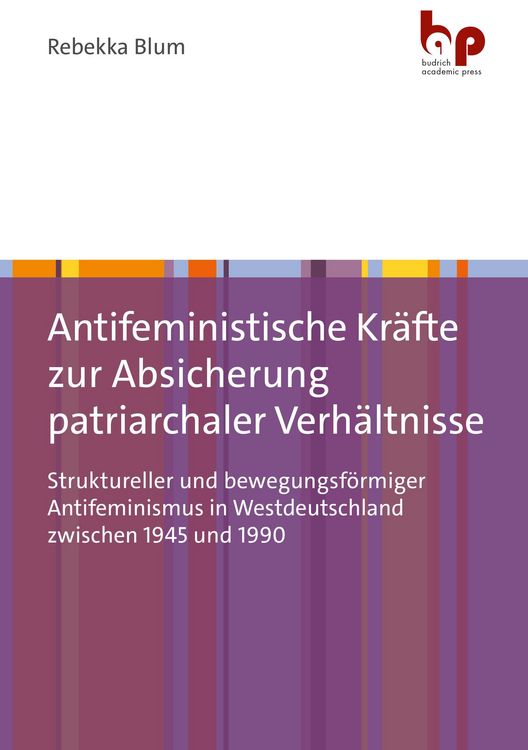 Produktbild: Antifeministische Kr&auml;fte zur Absicherung patriarchaler Verh&auml;ltnisse