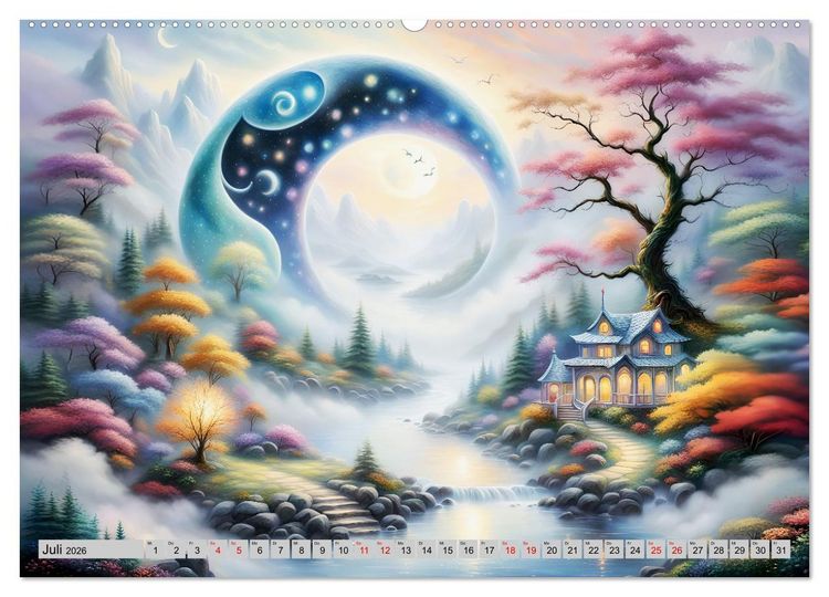 Produktbild: Mondsichelzauber Eine Reise durch die Natur (Wandkalender 2026 DIN A2 quer), CALVENDO Monatskalender