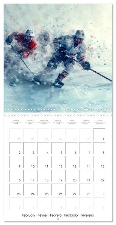 Produktbild: THE SPIRIT OF ICE HOCKEY (Wall Calendar 2026 12 &times; 12 Inch) CALVENDO 12 Month Wall Calendar