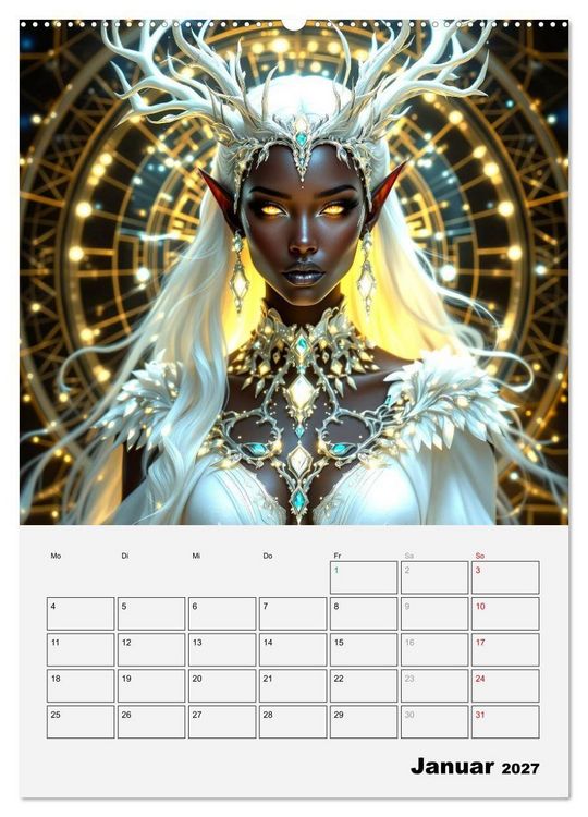 Produktbild: Herrscherinnen der Galaxien (Wandkalender 2027 DIN A2 hoch), CALVENDO Monatskalender