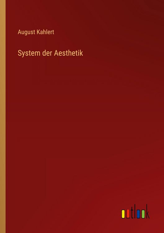 Produktbild: System der Aesthetik