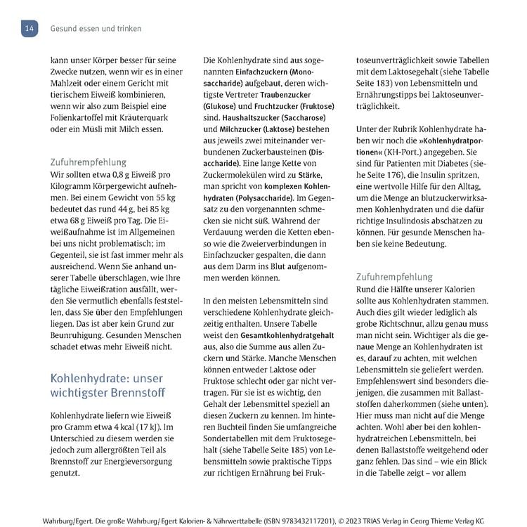 Produktbild: Die gro&szlig;e Wahrburg/Egert Kalorien-&-N&auml;hrwerttabelle